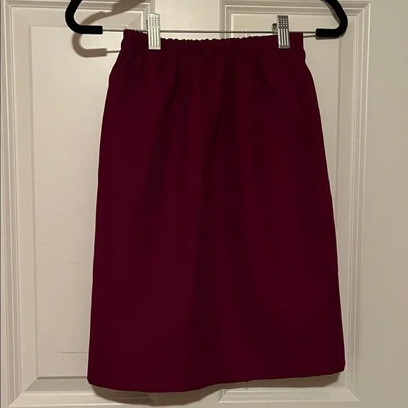 Chic Maroon Pencil Skirt - Picture 1 of 3